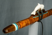 Koa Native American Flute, Minor, High E-5, #J17K